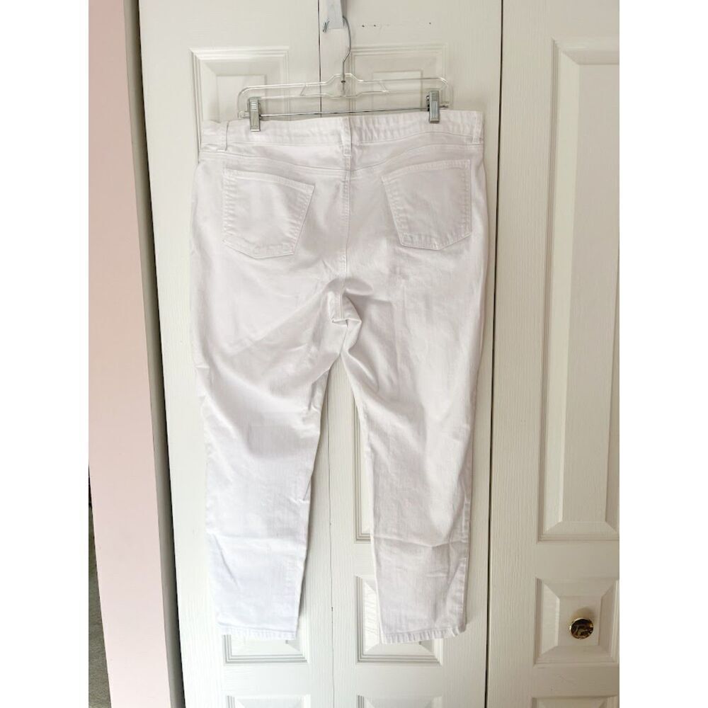 Eileen Fisher Organic Cotton Spandex Denim Stretch High Rise Straight Fit Jean - Picture 4 of 14